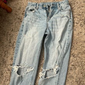 size:000 american eagle jeans, worn once